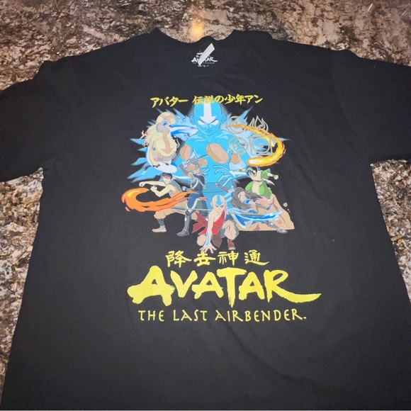 Avatar The Last Airbender Black - Youth T-Shirt Size Large Short Sleeve - Picture 3 of 7